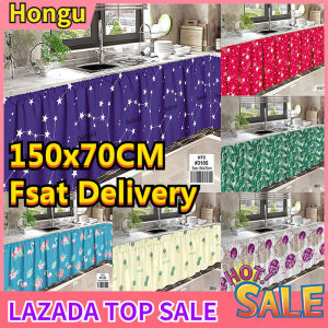 Buy 1 Take 1 COD 2PCS Kitchen Curtain 150x70cm Kitchen Lababo Curtain 150cm*70cm Short Cover Cabinet Sink Kurtina Classic Style New Design Kitchen Sink Lababo Curtain 70x150cm Kurtina Lababo