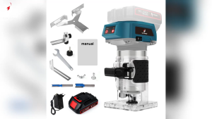 6000W Pemangkas Kayu Tanpa Kabel Mesin pemangkas kayu Wood Trimmer Trimmer Kayu Motor tanpa sikat tembaga murni Cocok untuk ukiran/pemangkasan/pembuatan alur kayu dll.