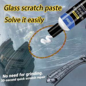 LOORSAN Glass Scratch Repair Wax - 30-Second Scratch Remover for Windshields Windows Glasses - No Grinding Required Easy DIY