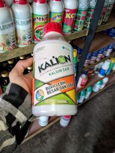 KALION KALIUM CAIR 1 LITER Pemacu Pembuahan Kalium Buah Lebih Besar Dan Lebat
