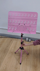 Folding Music Stand Foldable Design Lightweight & Portable Sturdy Material Height Adjustable