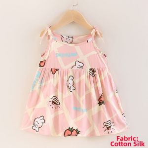 Floral Princess Style Girls Summer Dress