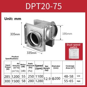 NYW | Silent Powerful Wall-Mounted Bathroom Exhaust Fan