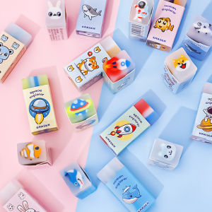 Ocean Animal Layered Erasers Cartoon Sea Creature Erasers for Kids Carving Drawing Art Supplies Bulk Classroom Prize Student