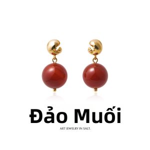 YANDAO | Bông Tai Đá Mắt Hổ Sang Trọng
