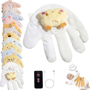 SHENS465 Điện Găng tay chống giật cho bé Mềm Nhung Đồ chơi vỗ cho bé Thoải mái Hoạt hình Lòng bàn tay nhẹ nhàng cho bé