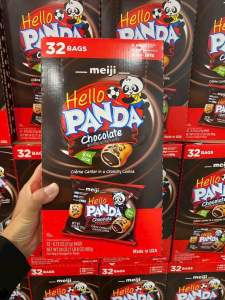 Bánh Gấu Nhân Socola Meiji Hello Panda Chocolate 32 gói của Mỹ - Date 06/2026