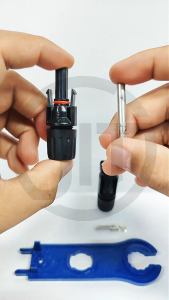 MC4 Photovoltaic Connector Tool Kit with 5 Pairs MC4 Connectors and 5 Pairs MC4 Terminals