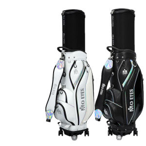 PGM MO EYES | Silent Rolling Hard Shell Extendable Golf Travel Bag
