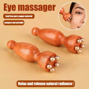 1/10Pcs Lotus Seedpod Shape Massager Facial Physiotherapy Tool Sandalwood Face Eye Massage Tool Gua Sha Face Skin Care Massage Stick