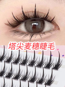 Natural Thick Cartoon Eyelashes Lazy Three-Step Devilish Look Fake Eyelashes Yelix Brand Segment Type Beauty Tool from China