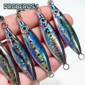 PROBEROS Metal Jig Fishing Lure 7g-30g Shore Casting Swimbait Spoon Spiner Cho Ocean Lake River - Mồi Câu Nhân Tạo