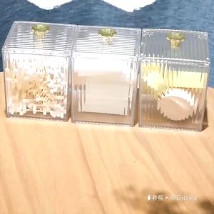 กล่องเก็บของขนาดเล็ก ดีไซน์หรู กล่องเก็บสำลี กล่องเครื่องสำอางค์