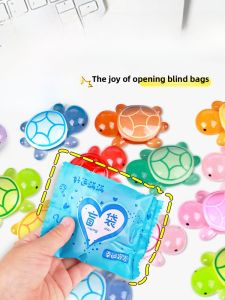 Luminous Large Mini Turtle Doll Glowing Nighttime Sister Hua Red Mini Blind Bag Doll Interactive Pairing Animal Doll for Ages 14+