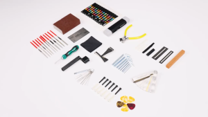 79PCS Guitar Tool Kit Professional Repair Set With Travel Case For Electric Acoustic Guitars