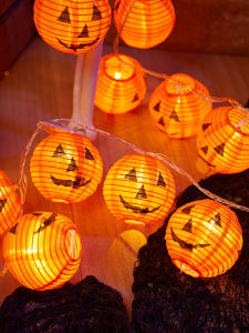 ตกแต่งฮาโลวีน ไฟฟ้า ลูกโป่งส้ม ตกแต่งบาร์ โรงเรียน ห้องเรียน บรรยากาศ จัดการที่อยู่อาศัย งานปาร์ตี้ งานวันฮาโลวีน