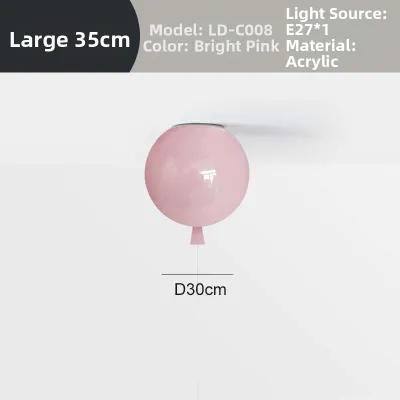 MEISITEKEKE | Colorful Creative Balloon Ceiling Light Modern Minimalist Bedroom Lamp