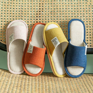 JIFANPAUL | Breathable Anti-Slip Indoor Cotton Linen Slippers