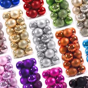 24PCS Christmas Tree Balls 4CM - Home Party Xmas Decorations - Ornaments