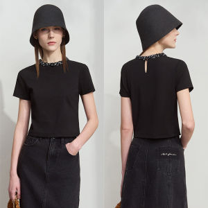 AMII | Sequins Decorative Cotton T-Shirt