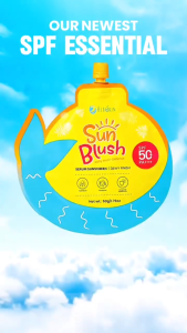 Herskin Sun Blush SPF 50+ PA+++ Lightweight Serum Sunscreen Dewy Glow Daily UVA UVB Care
