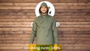 Áo khoác dù nhẹ 2 trong 1 chuyển đổi thành túi balo Khavi BKD34 (có túi trong)