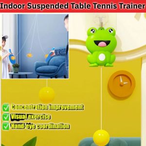 Indoor Suspended Table Tennis Trainer Automatic Cord Winding PingPong Trainer Toys