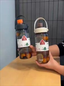 PRODUK BARU 1240ML Cille Plastik Botol / Water Bottle Plastic Bottle Sports Fitness Kettle Portable Space Bottle