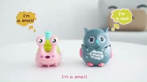 Smile - Mainan Edukasi Anak Siput Berjalan Happy Snail Di Tekan Bisa Jalan