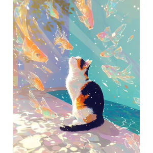 500/1000/1200/2000PCS Jigsaw Puzzle Beautiful Cat Face Portrait Scene For Adults Perfect For Quiet Evening Activity