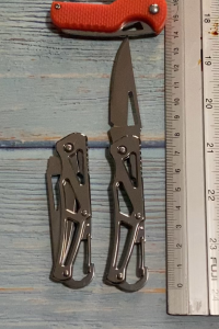 AverBEST มีดพับพวงกุญแจ มีดพับเล็ก สีเงิน