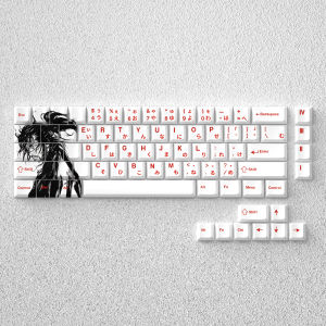 Wenshao Wandering Knight Keycaps Height PBT Surface Second Dimension Theme Compatible with 60 65 68 Keyboards