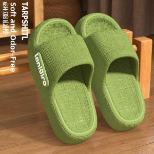 MONLEYTA | Anti-Slip Thick-Heeled Bathroom Slippers For Men And Women Indoor Home Use Summer Simple Style EVA Material Couple Slippers