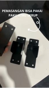 Bracket Pemisah Ruangan Penyangga Bentangan Sserbaguna Besi Untuk Jemuran