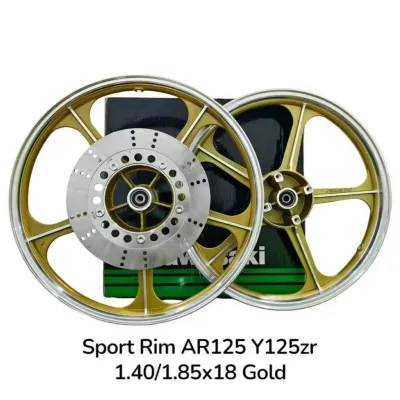 Y125ZR Y15ZR Y16ZR LC135 FI V8 AR125 SPORT RIM Y125Z Y15 Y16 CUSTOM RIM 18 INCH SIAP DISC 260mm 4 LUBANG KAWASAKI HYPERTECH RIM 18 INCI Y15 LC EXCITER 155 EXCITER 150 EXCITER 135 MX KING