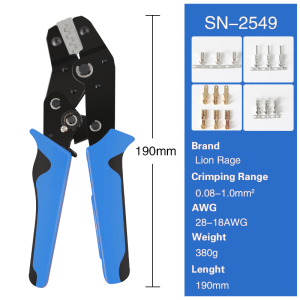 Automotive Terminal Crimp Pin Connector Self-Adjusting Manual Tool SN-2549 Wire Crimping Pliers Tool Set - PH2.0/XH2.54