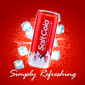 SaltCola - [Made in Malaysia - Cola Soft Drink] [Low Sugar] (Free Bubble Wrap)