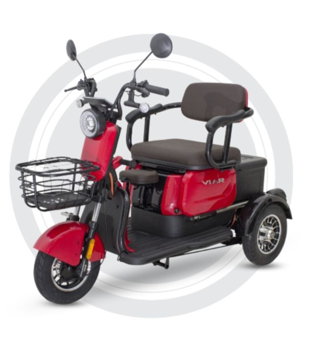 SEPEDA LISTRIK VIAR RODA TIGA ER1 Sepeda Listrik Merah Hitam