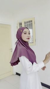KERUDUNG BERGO TALI HALIMAH BEAUTY HIJAB NON PED SYIRIA MINI BAHAN JERSEY KHIMAR TERBARU IKKA MEMEI