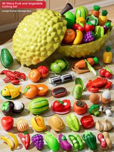 YISBRO | Toddler Fruit and Vegetable Slicing Toy Set 4 Pieces