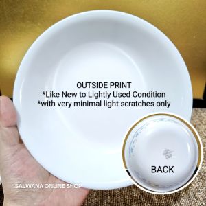 250ml 6.8in CORELLE USA MORNING BLUE MICROWAVABLE SHALLOW BOWL • JAPAN SURPLUS