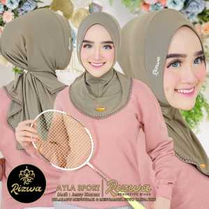 Jilbab Instan Bergo Sport Kancing Alya By RIZWA