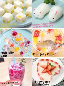 Childrens Special White Jelly Powder No-Burn Grass Natural Food Supplement Powder Beverage White Jelly Powder 100g Bag