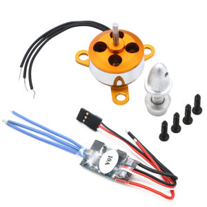 A1504 2200KV 2700kv 2900KV 3200KV 9G Micro Brushless Motor W/ Mount with 10A ESC For RC Aircraft Copter UFO