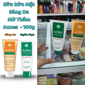 Sữa Rửa Mặt Acnes 100gr Sáng Da Ngừa Mụn Làm sạch sâu bụi bẩn bã nhờn tế bào chết trên da chính hãng.