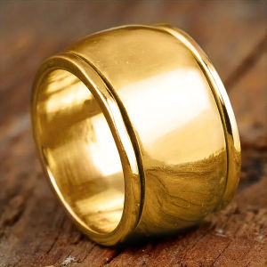 Huitan Men/Women Smooth Rings Simple Versatile Couple Rings Daily Wear Hip Hop Y2K Accessories Cool Statement Jewelry