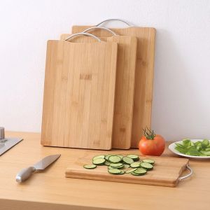 Kitchen natural bamboo cutting board large rectangular cutting board thickened solid wood cutting board available on both sides
