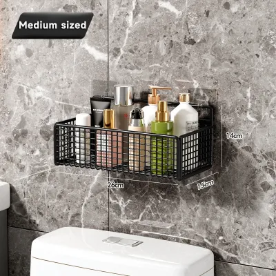 NEW Multifunctional Bathroom Organizer No Punch Wall Mount Shelf Toiletries Storage Rack for Bathroom Kitchen Shelves