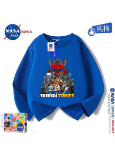 NASA Titan Sound Man Long Sleeve Cotton T-Shirt for Kids Cartoon TV Monitor Bottom Shirt Boys Spring Autumn Pure Cotton Tee