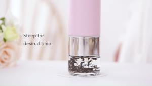 PO: slim size 304 Stainless Steel Vacuum Insulated thermal Flask - with Tea Separation Infuser 7 color 240 ml with ceramic coating